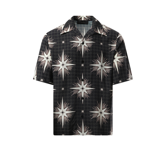 Starburst Camp Shirt in Black