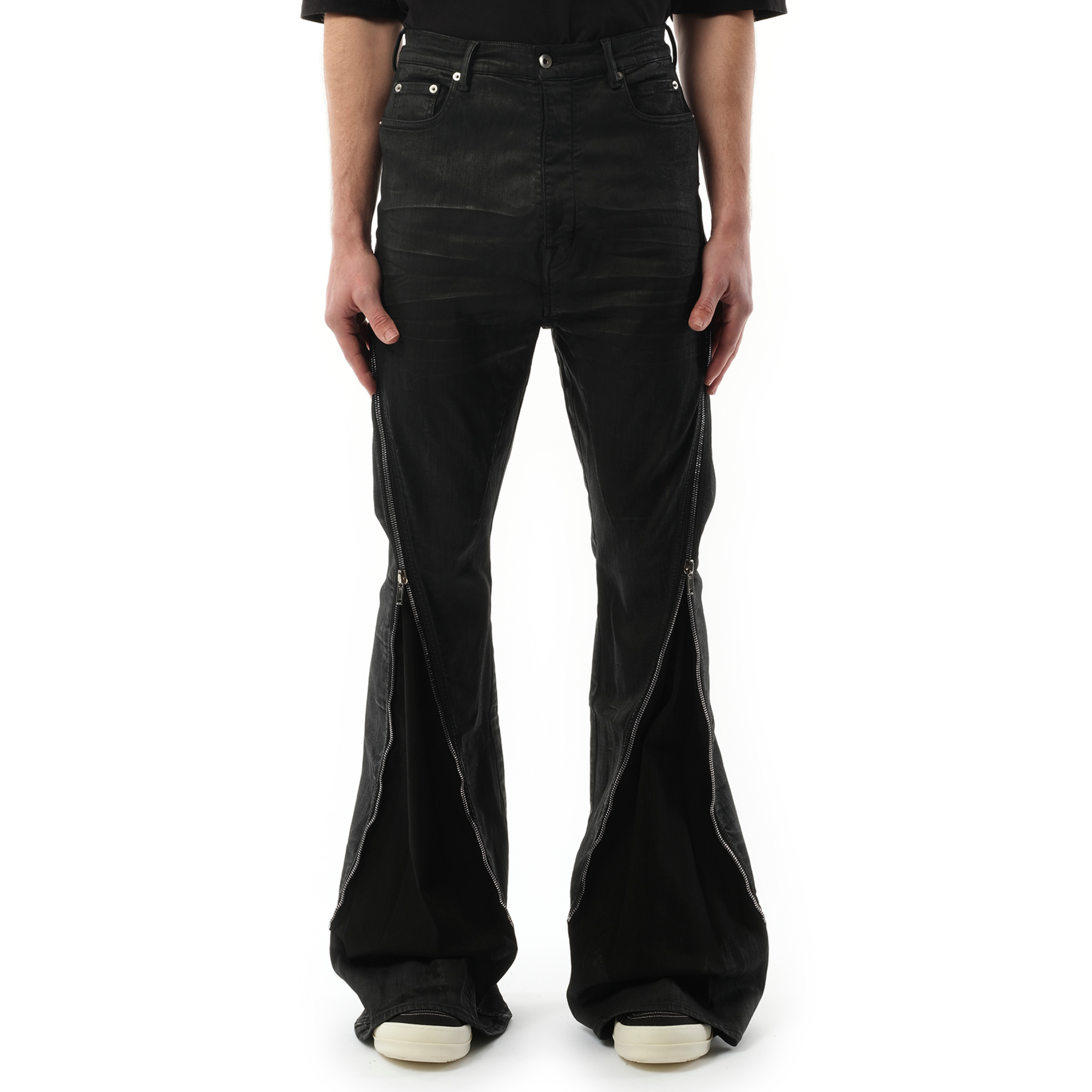 Bolan Banana Denim Pants in Black Wax