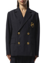 Sacai Emblem Suiting Jacket in Navy