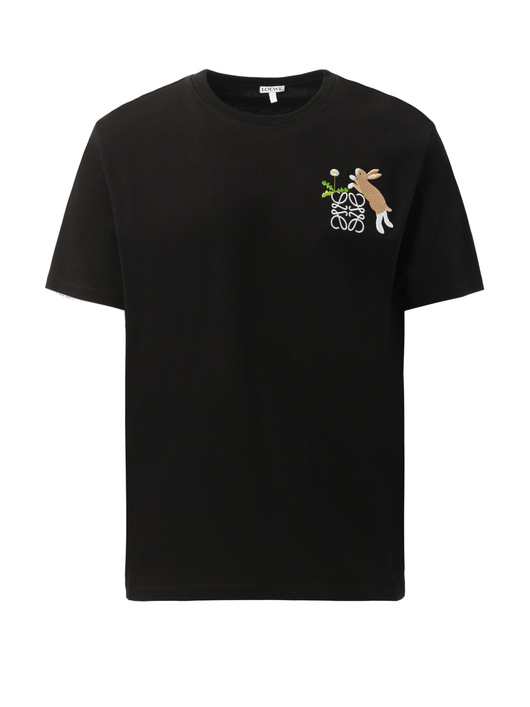 Loewe Suna Fujita Anagram Bunny T-Shirt in Black