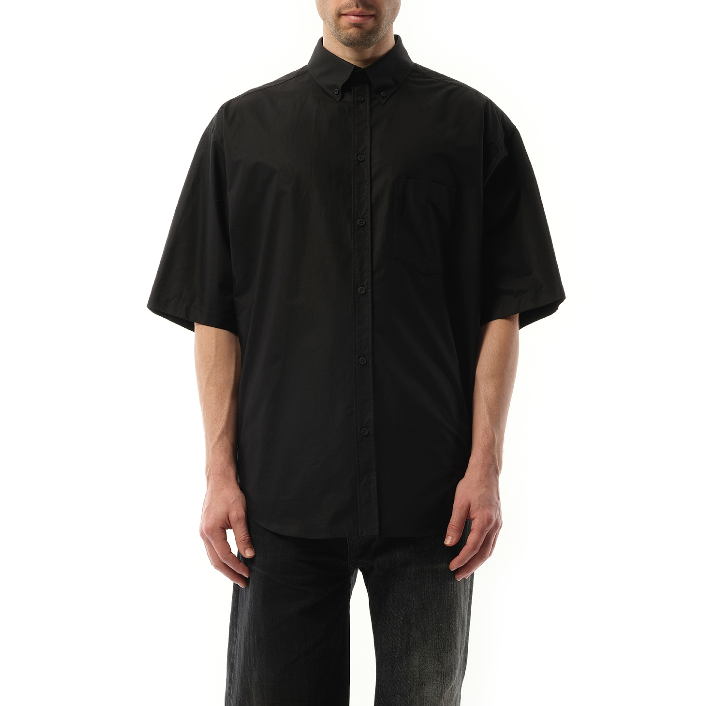 S/S Large Fit Shirt in Black