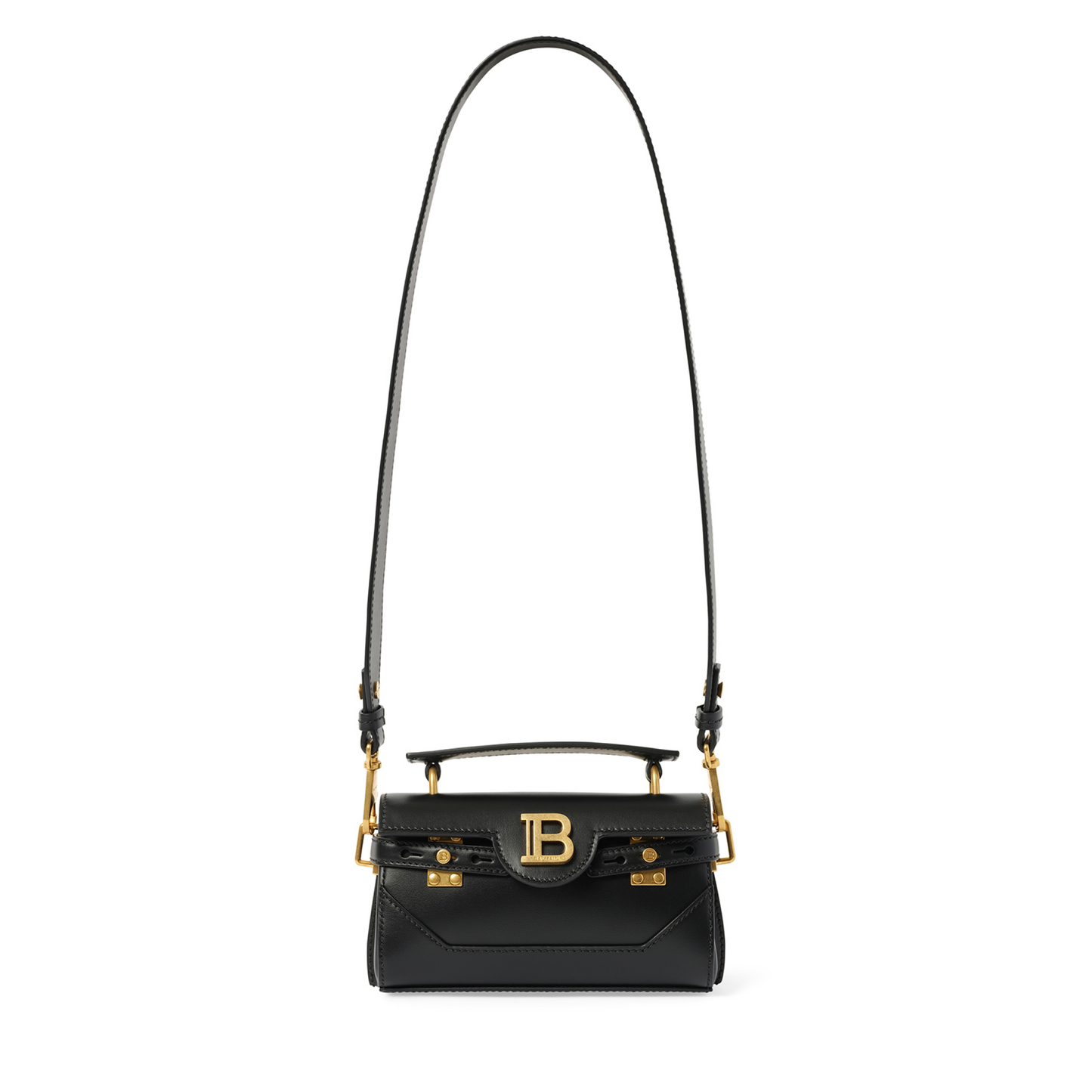 B-Buzz 19 Calfskin Crossbody Bag in Black