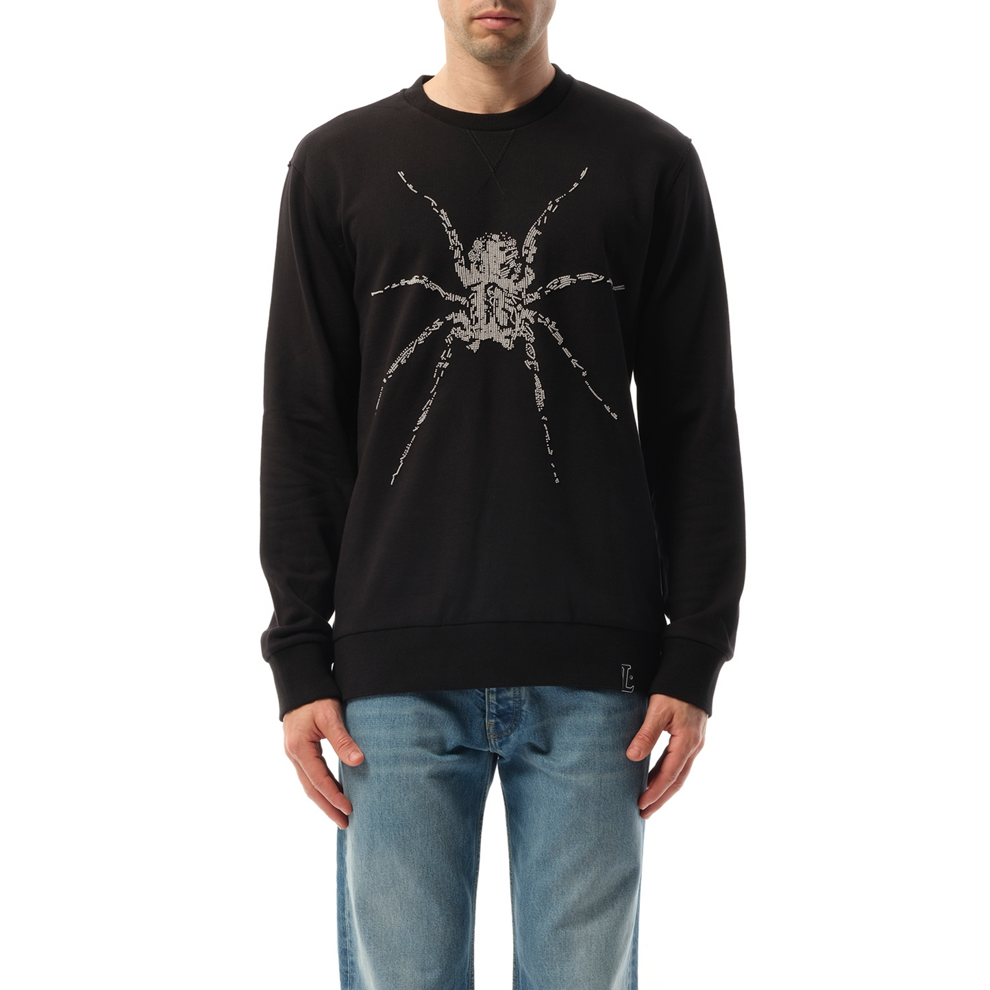 Spider Emb Sweatshirt in Black