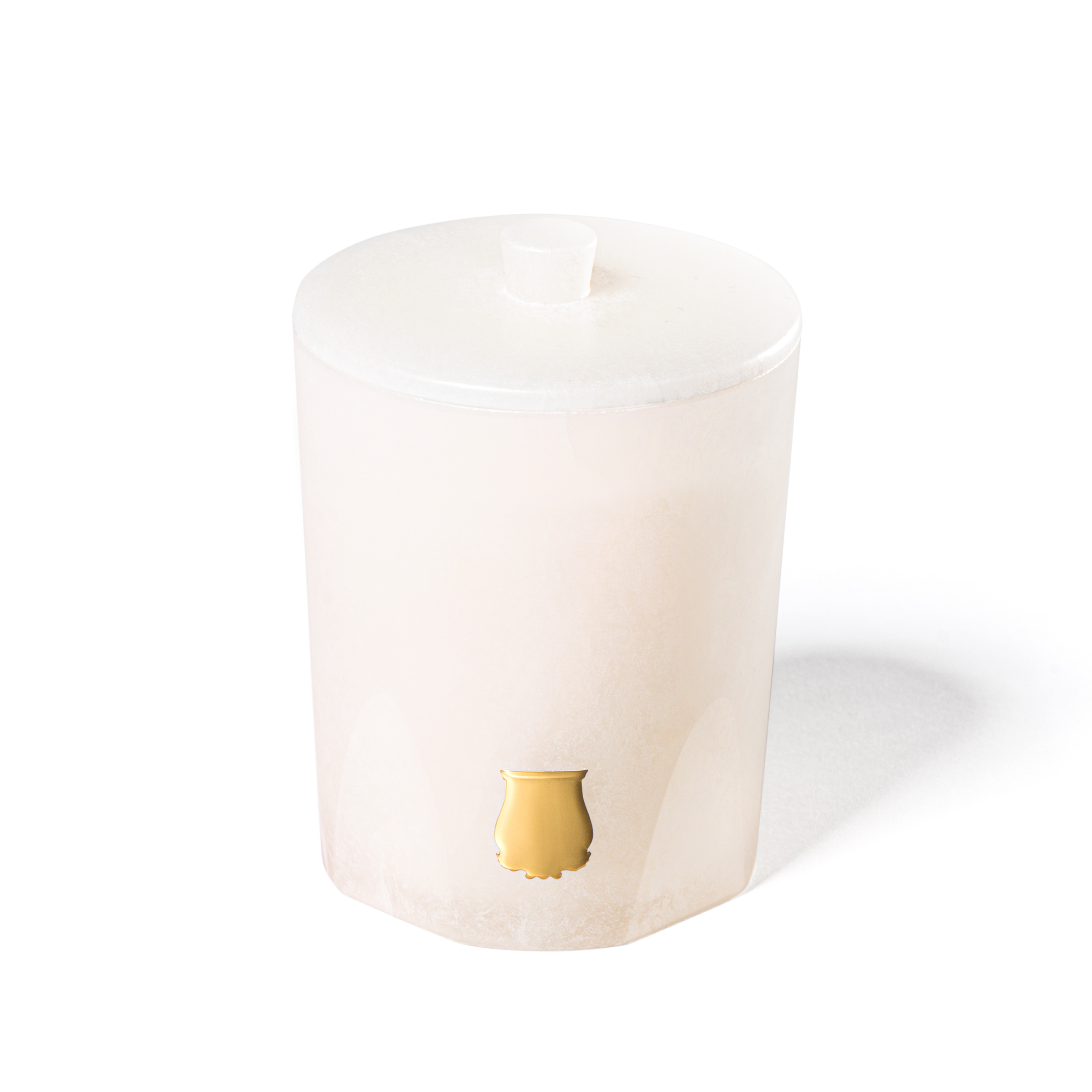 Vesta Alabaster Candle with Lid