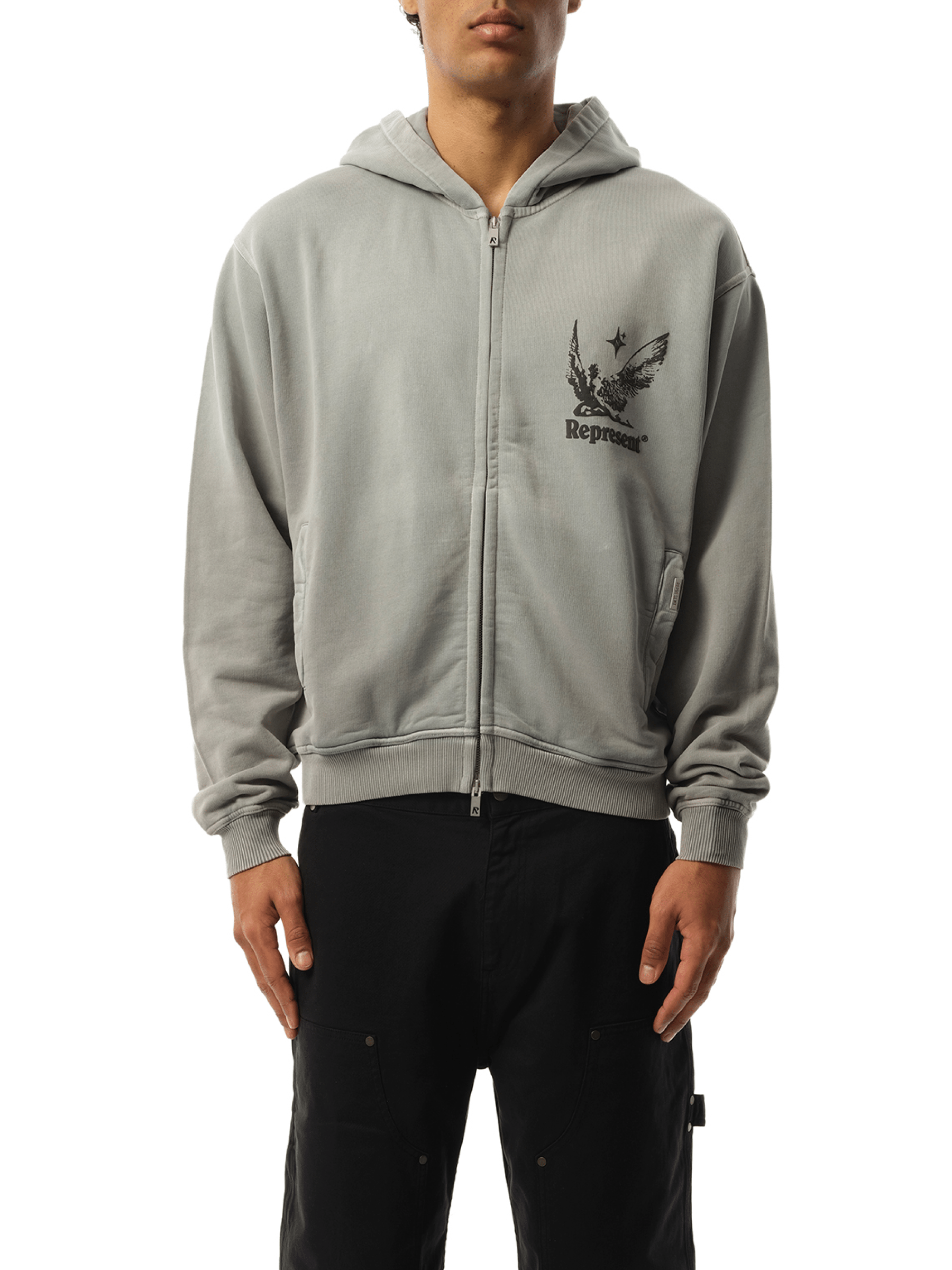 Spirits of Summer Zip Hoodie in Mist