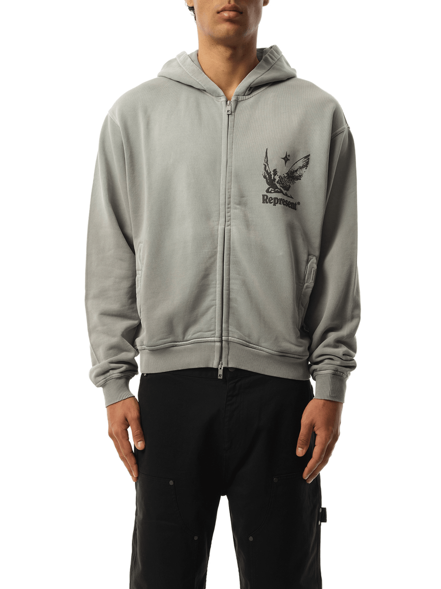 Spirits of Summer Zip Hoodie in Mist