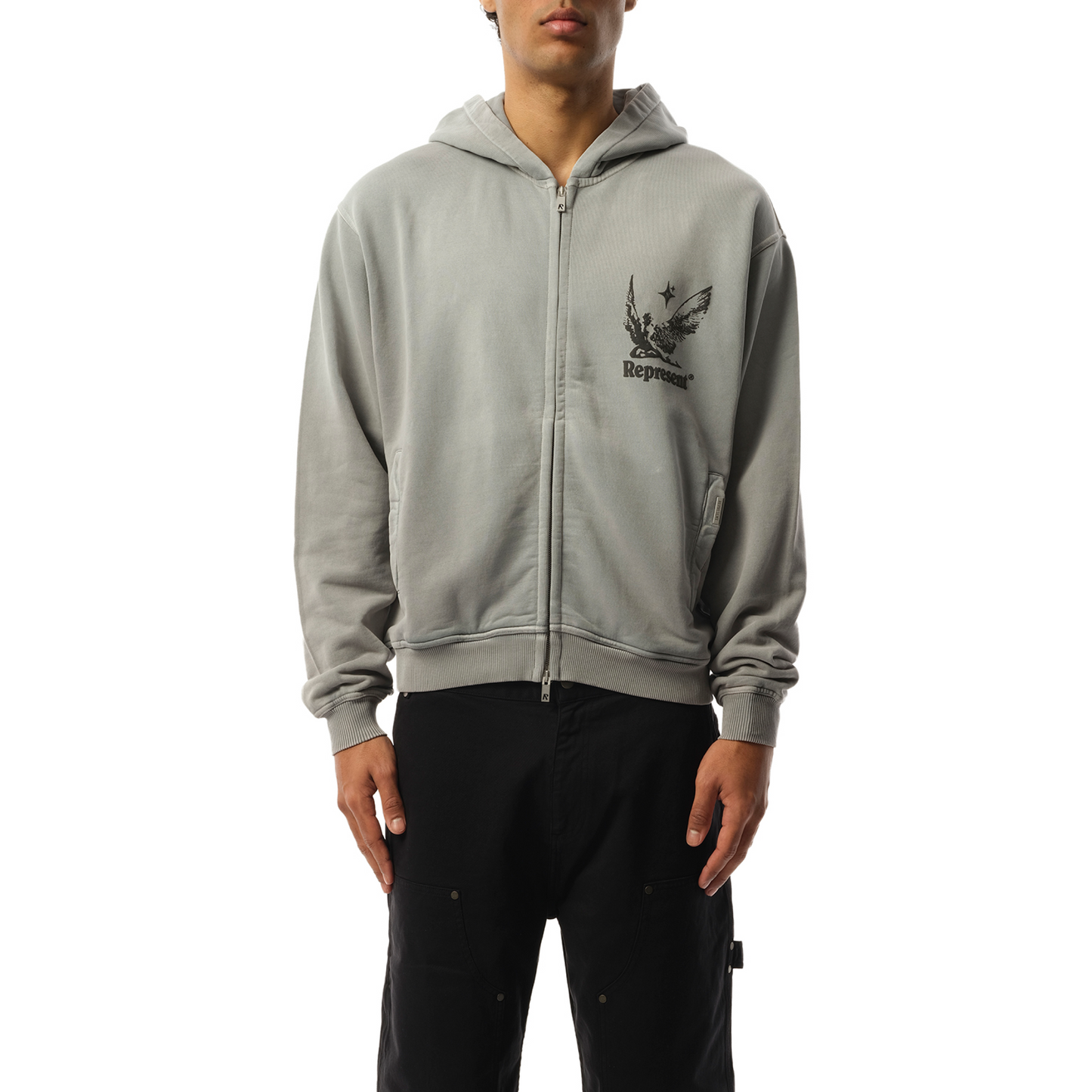 Spirits of Summer Zip Hoodie in Mist