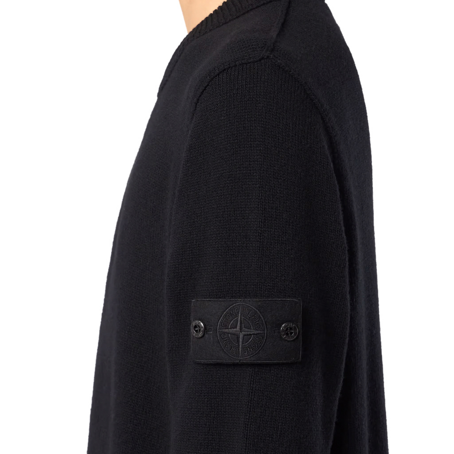 Ghost Wool Knit Sweater in Black