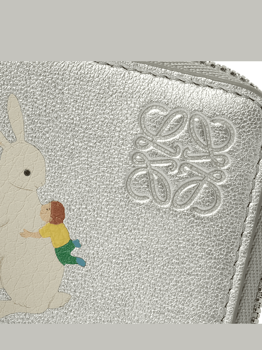 Loewe Bunnies Coin Cardholder in Silver