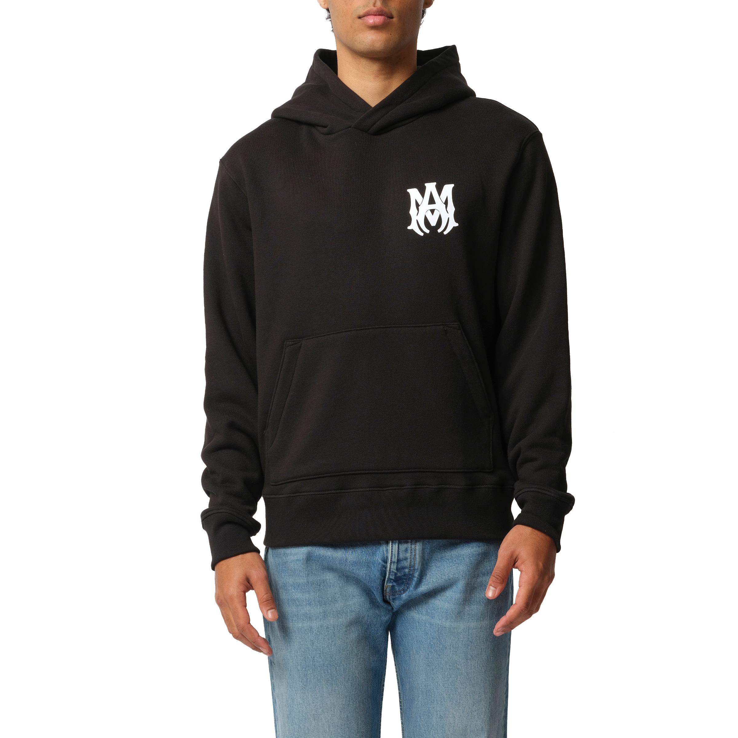 MA Core Logo Hoodie in Black/White