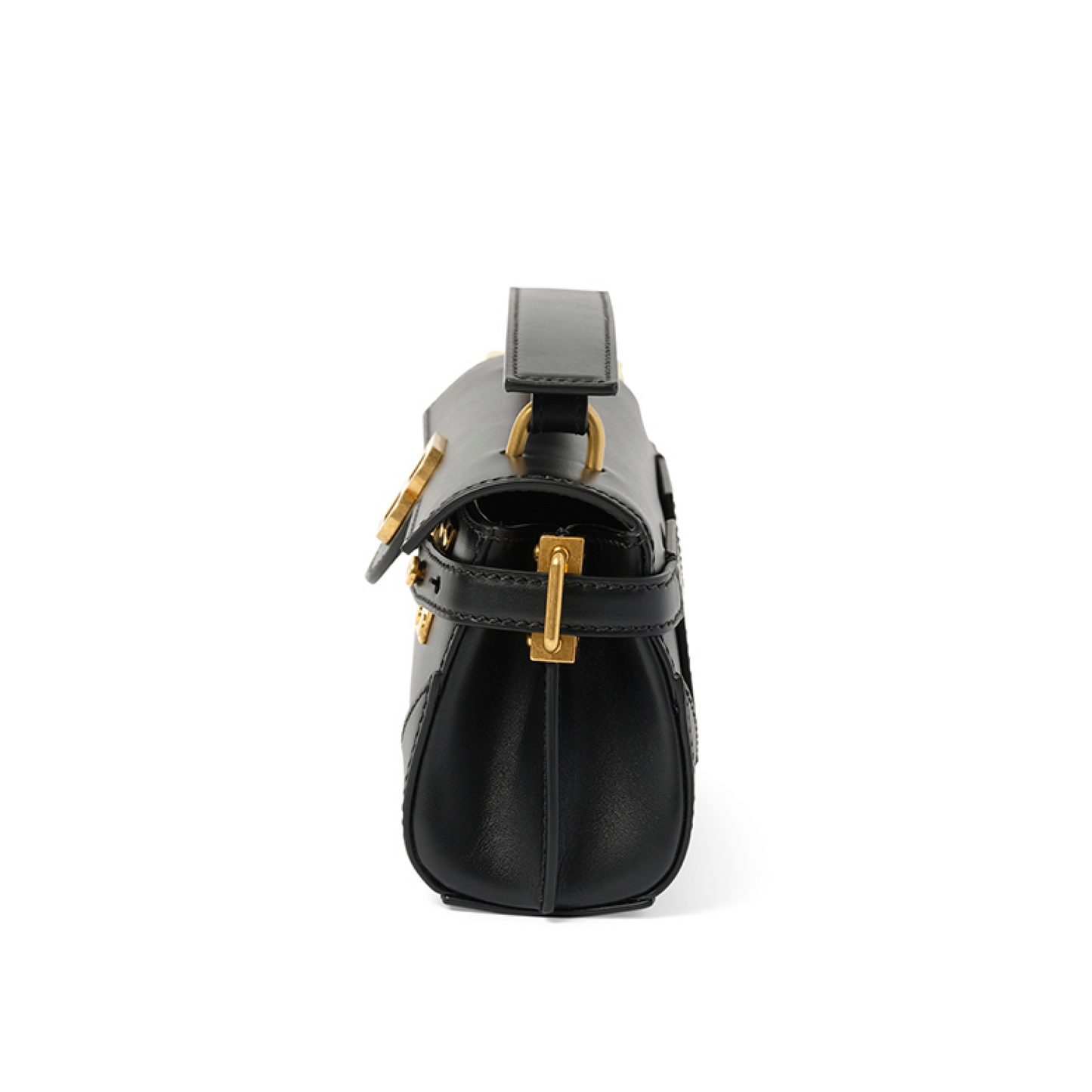 B-Buzz 19 Calfskin Crossbody Bag in Black