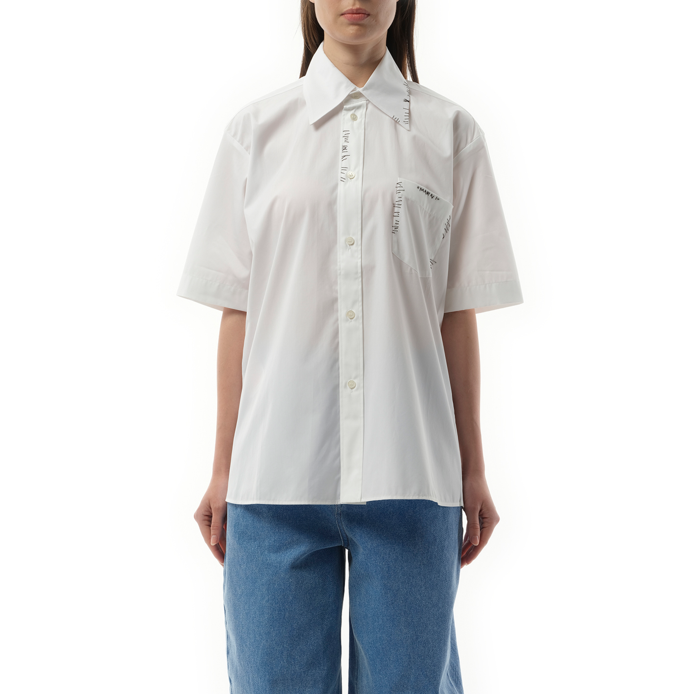 Short Sleeve Shirt in Lily White