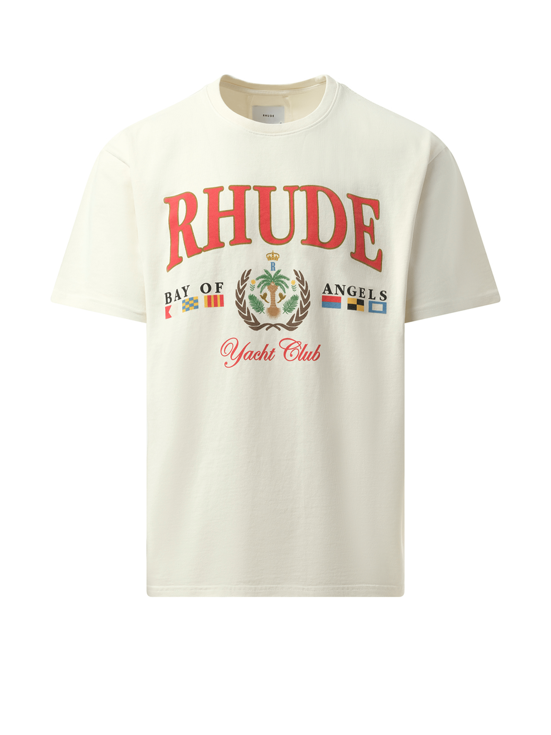 Rhude Bay of Angels Yacht T-Shirt in Vintage White