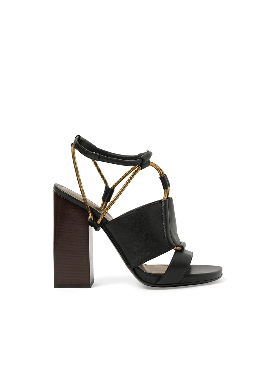 Sandal in Black Side View | LANVIN