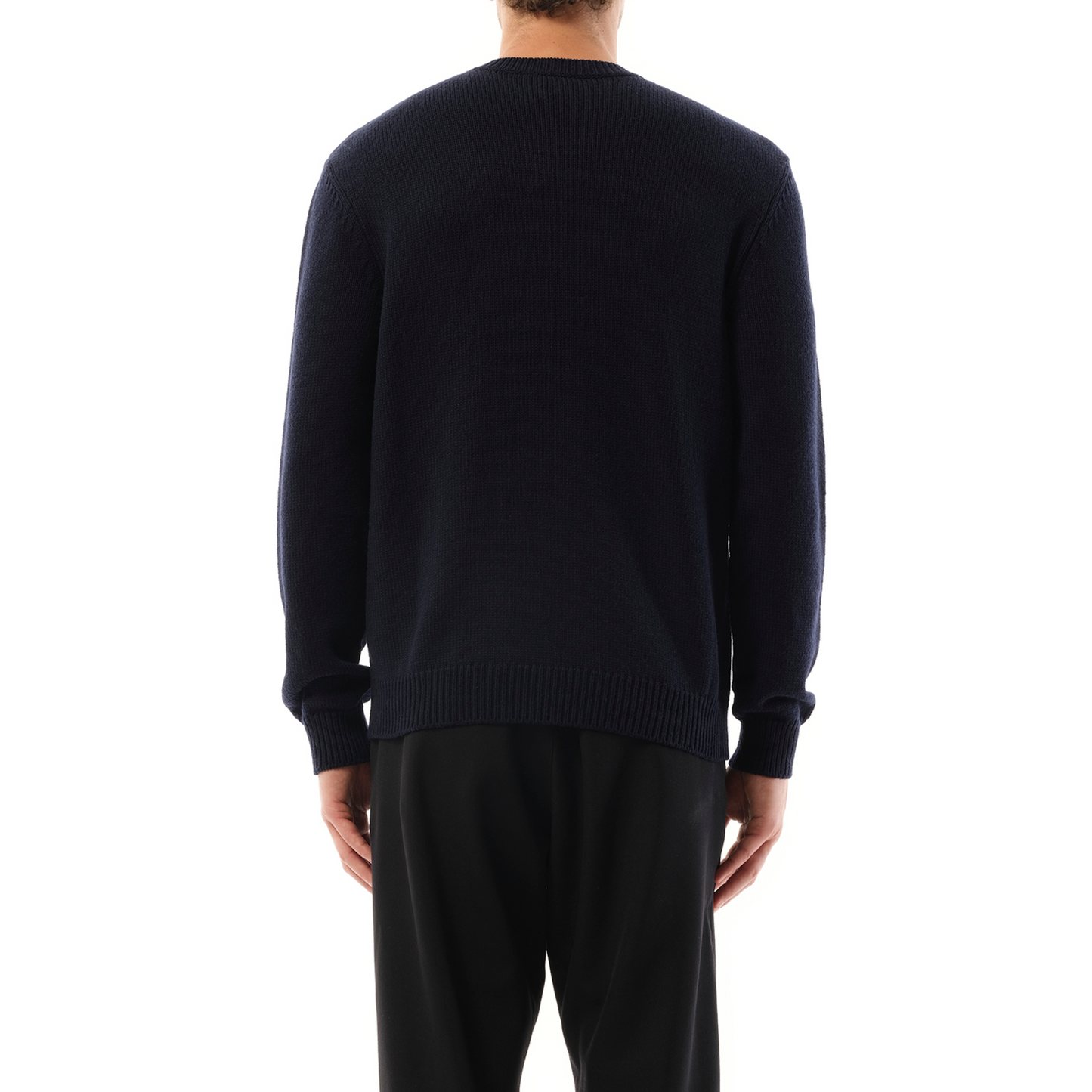 Balmain Wool Sweater in Blue/White