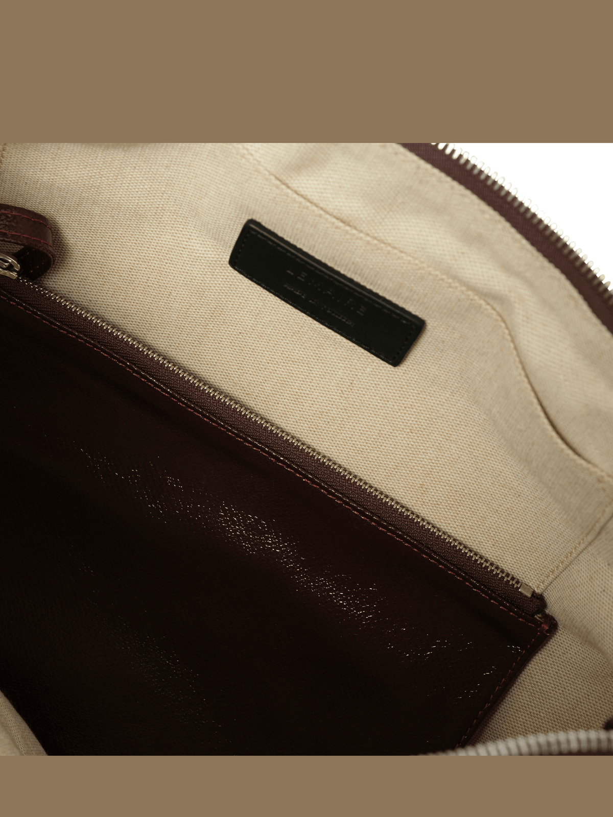 Lemaire Large Croissant Bag in Chocolate Fondant