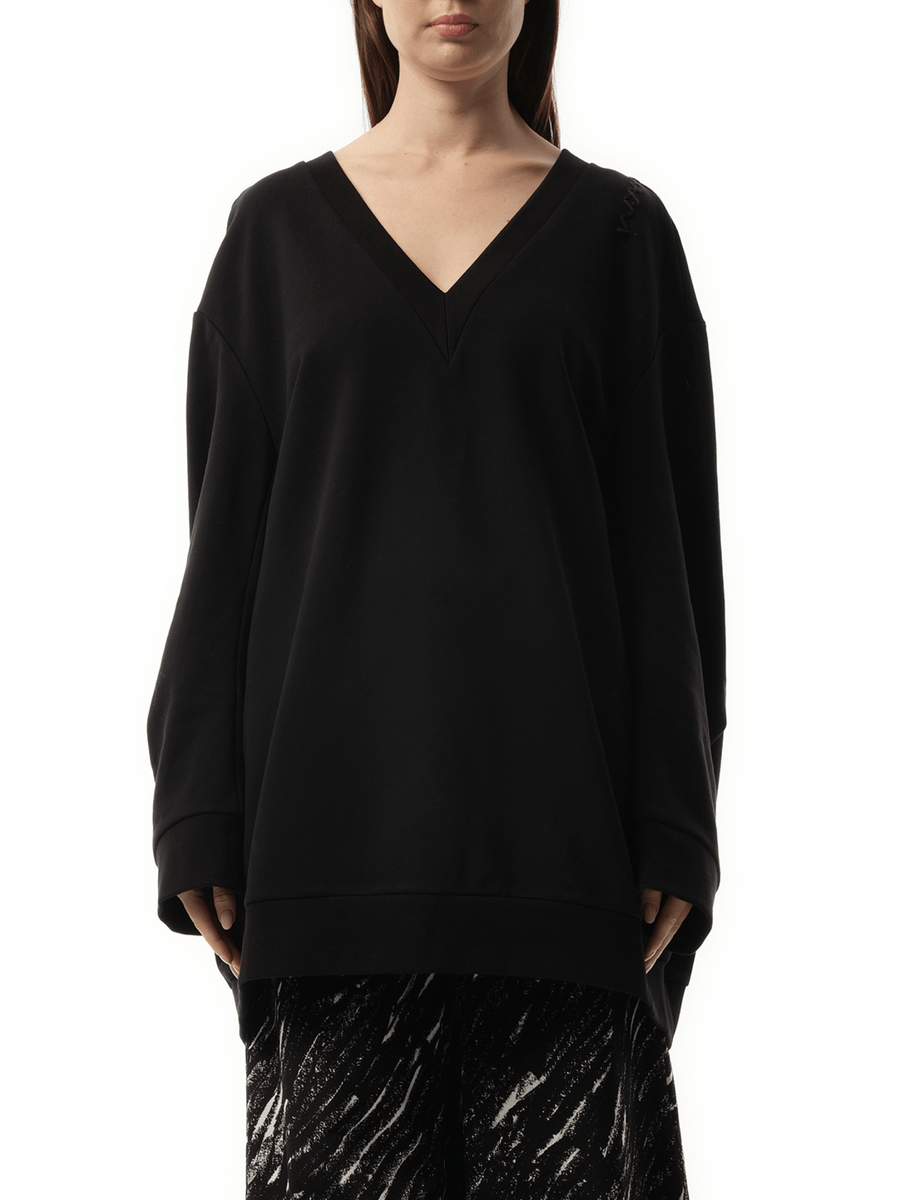 Oversized Sweatshirt Dress in Black
