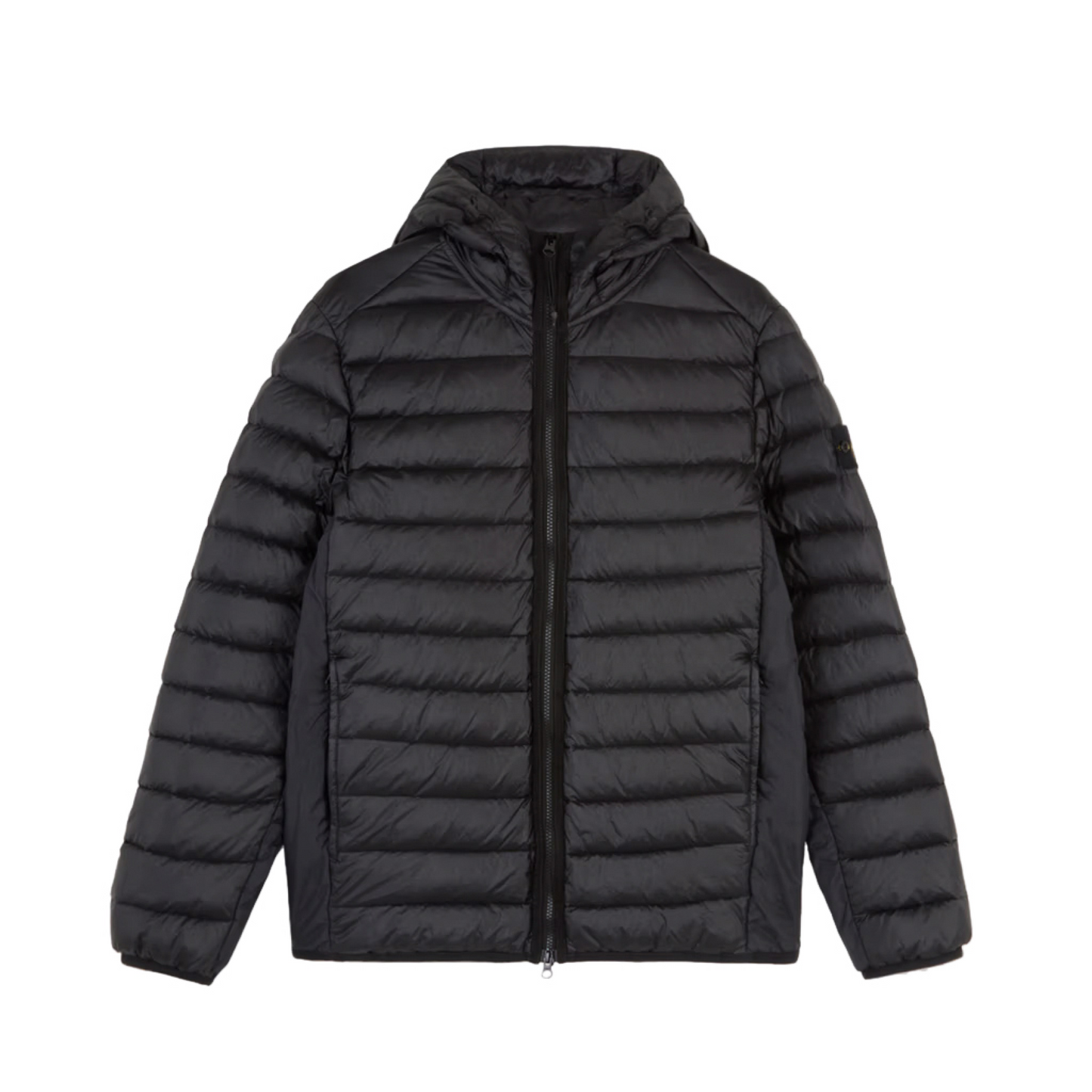 Lightweight Hooded Down Jacket in Black