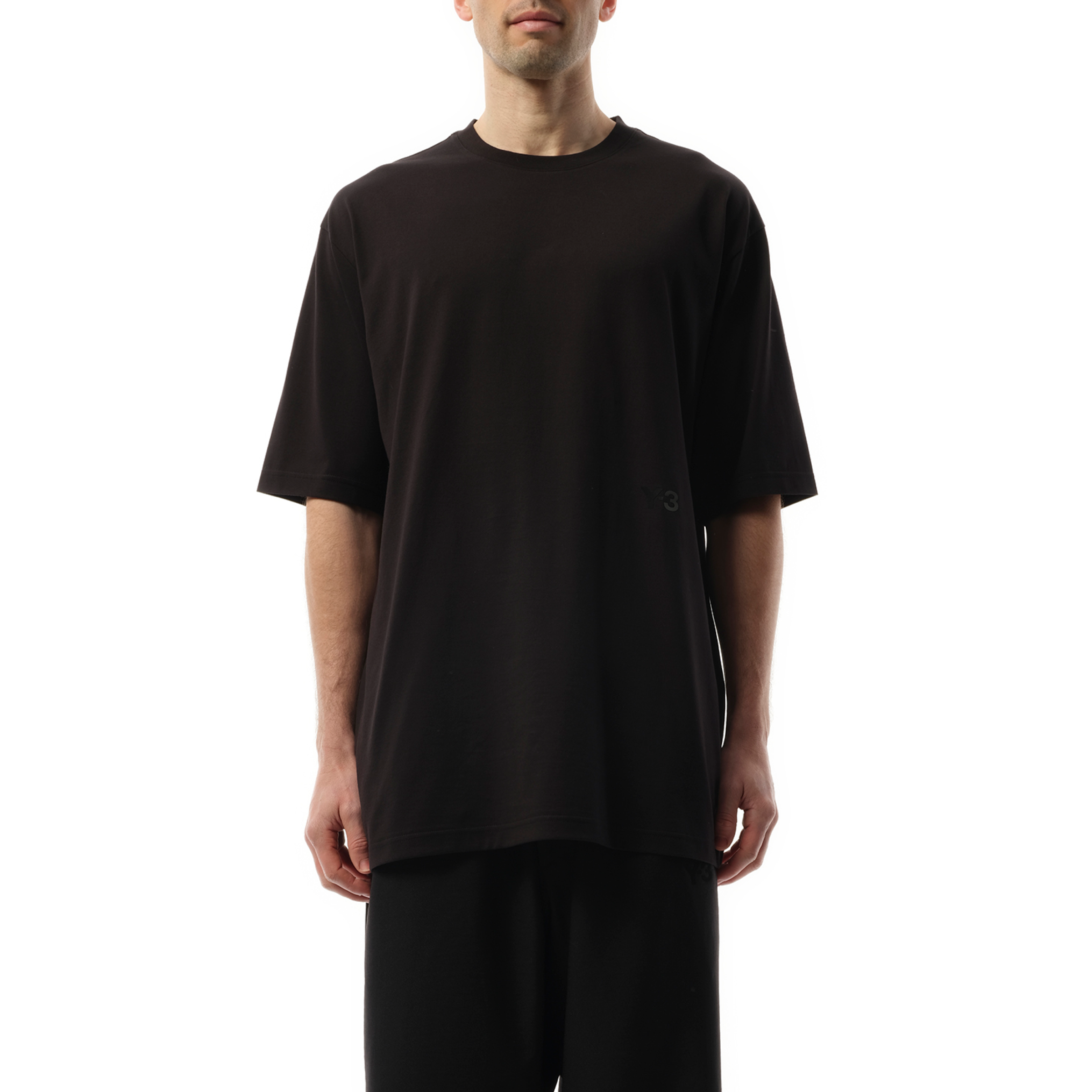 Unisex Boxy Short Sleeve T-Shirt in Black