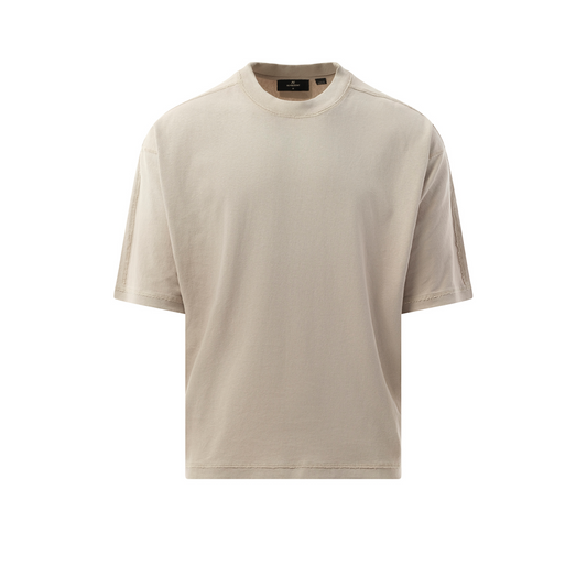 Stepped Hem T-Shirt in Oat