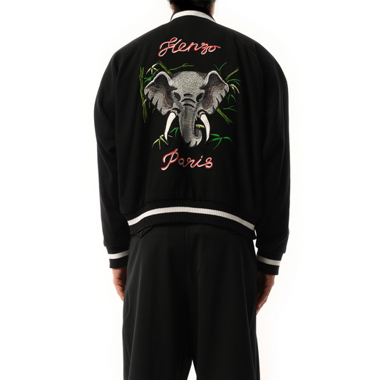 Kenzo Elephant Reversible Souvenir Jacket in Black