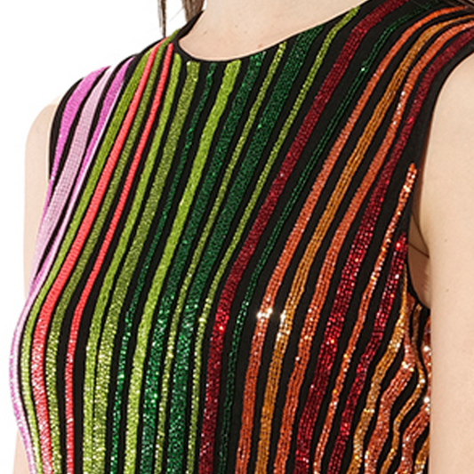 Woven Dress in Multicolor