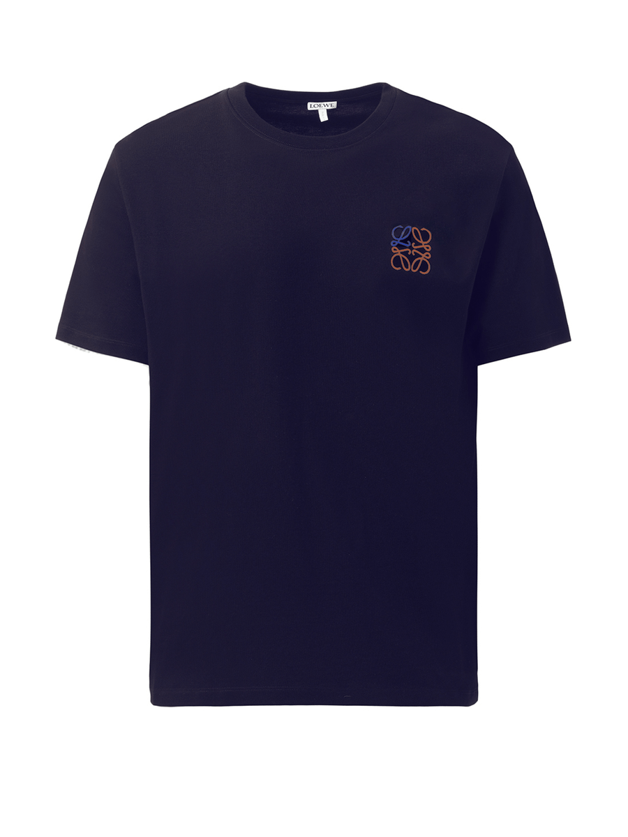 Loewe Anagram Logo T-Shirt in Dark Navy
