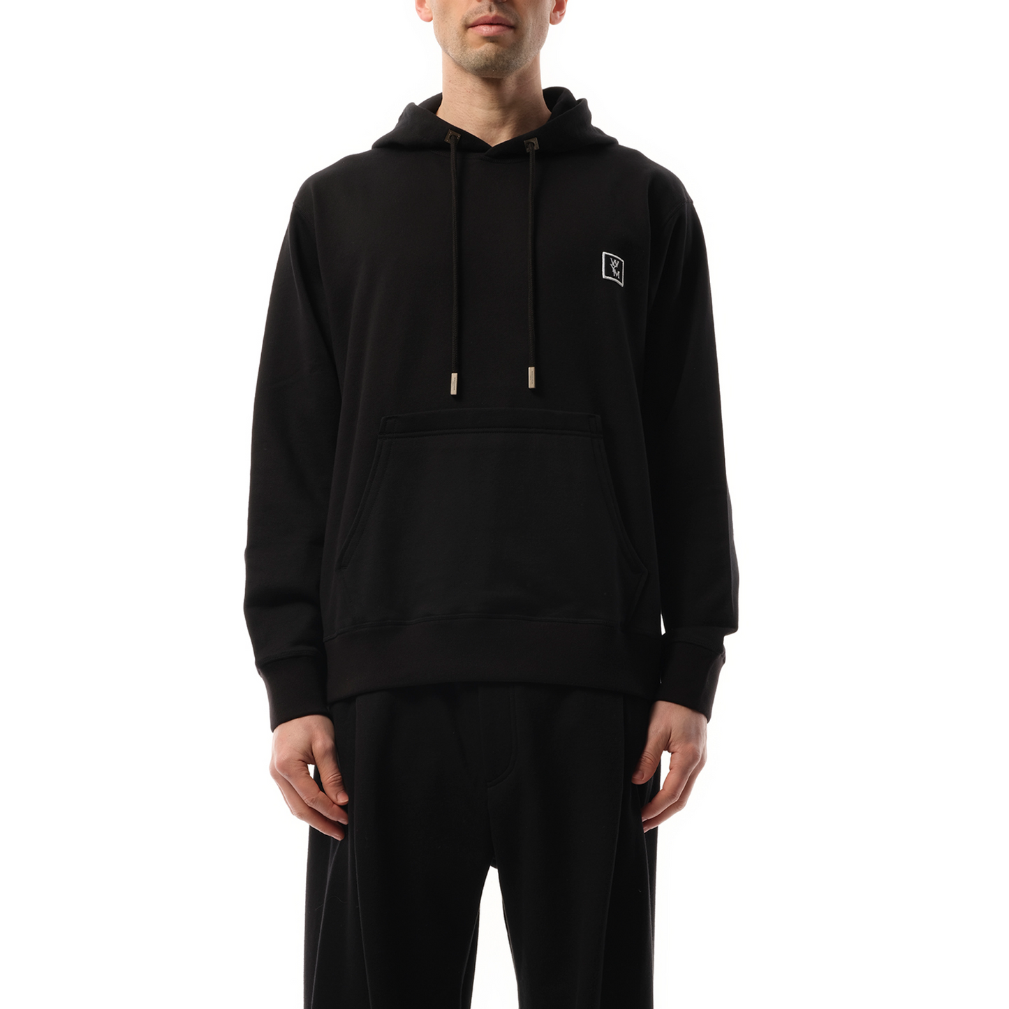 WYM Patch Hoodie in Black