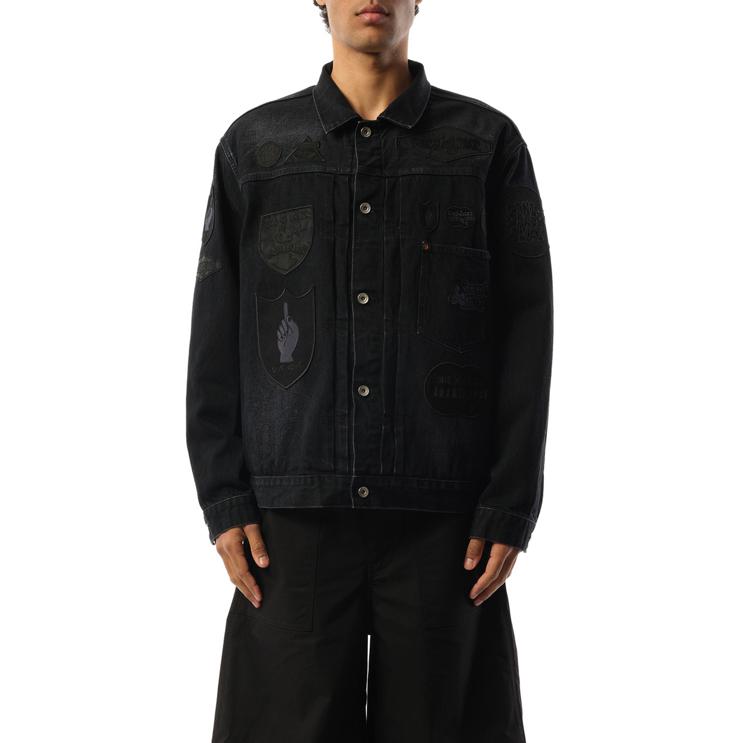 Sacai Gonz Denim Jacket in Black