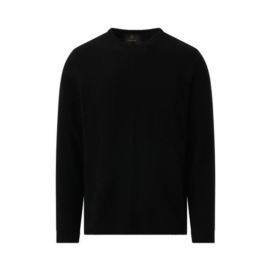 Rick Owens x Moncler Jumbo Round Neck Sweater in Black