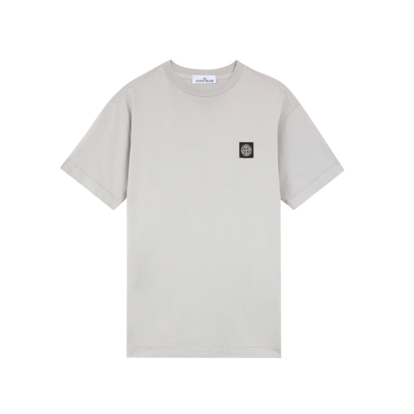 Stone Island Logo Patch T-Shirt in Lead Grey