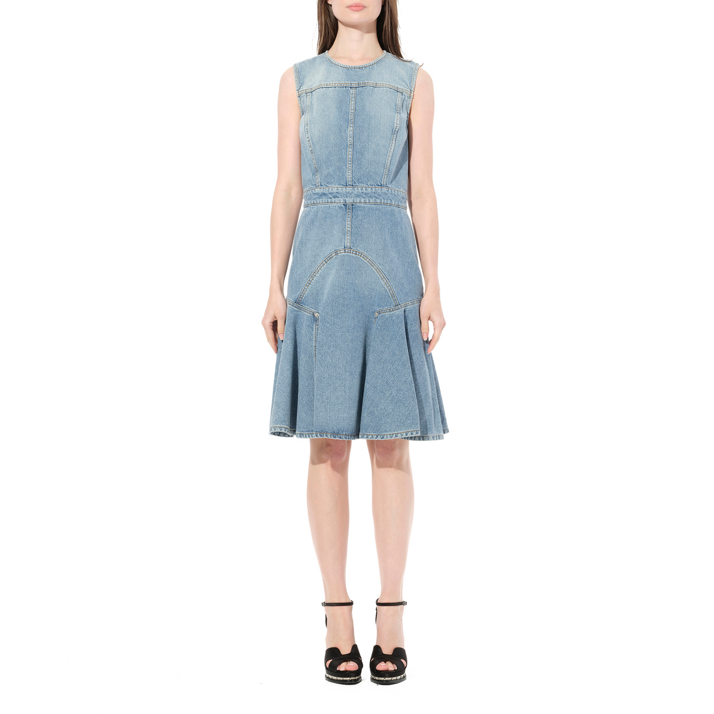 Abito Denim Dress in Blue