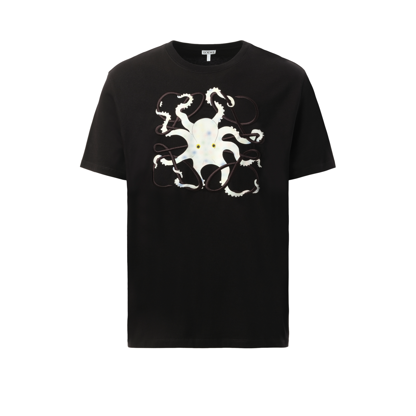 Suna Fujita Octopus Print T-Shirt in Black