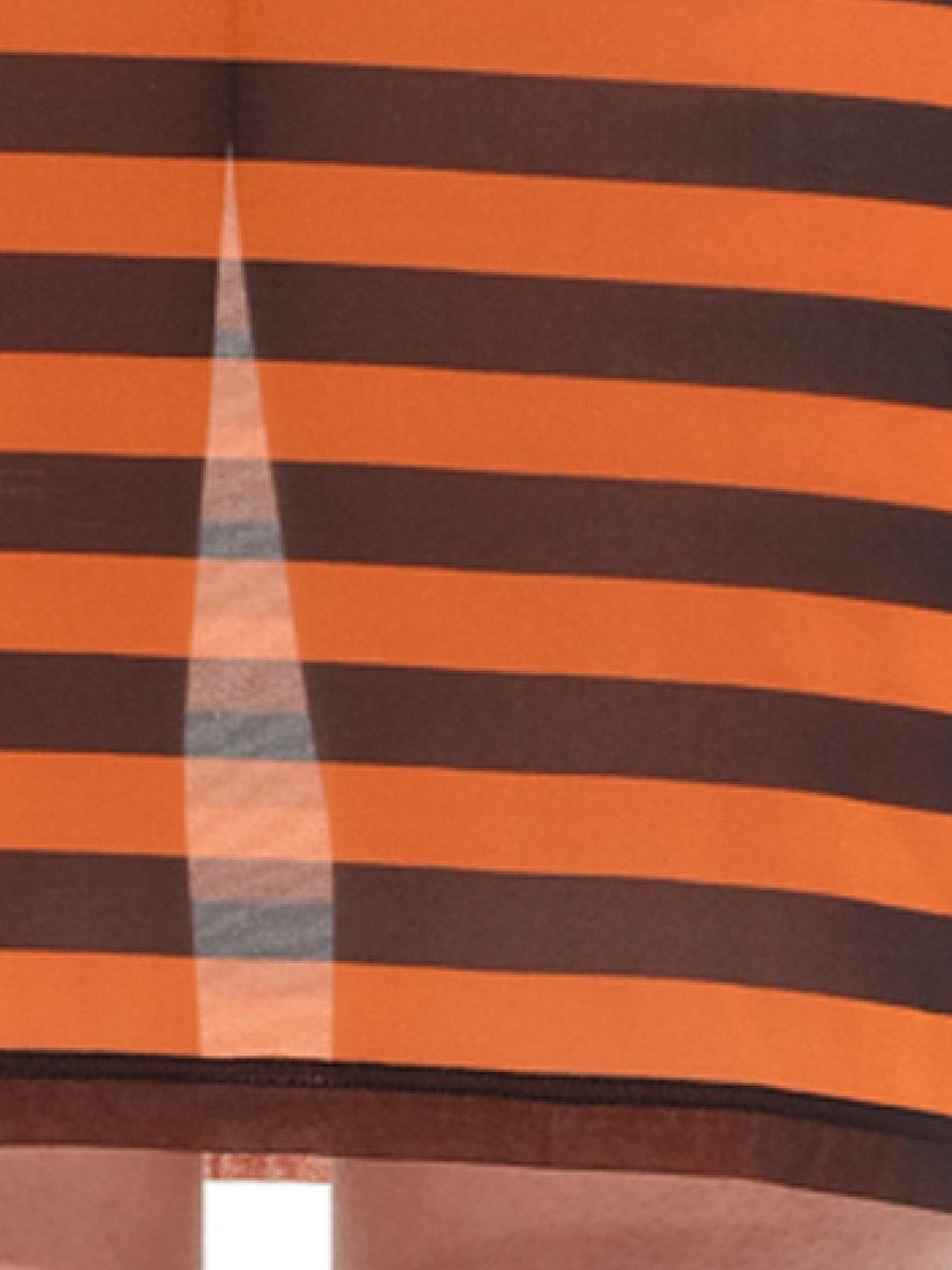 Podium Sleeveless Dress in Black/Orange