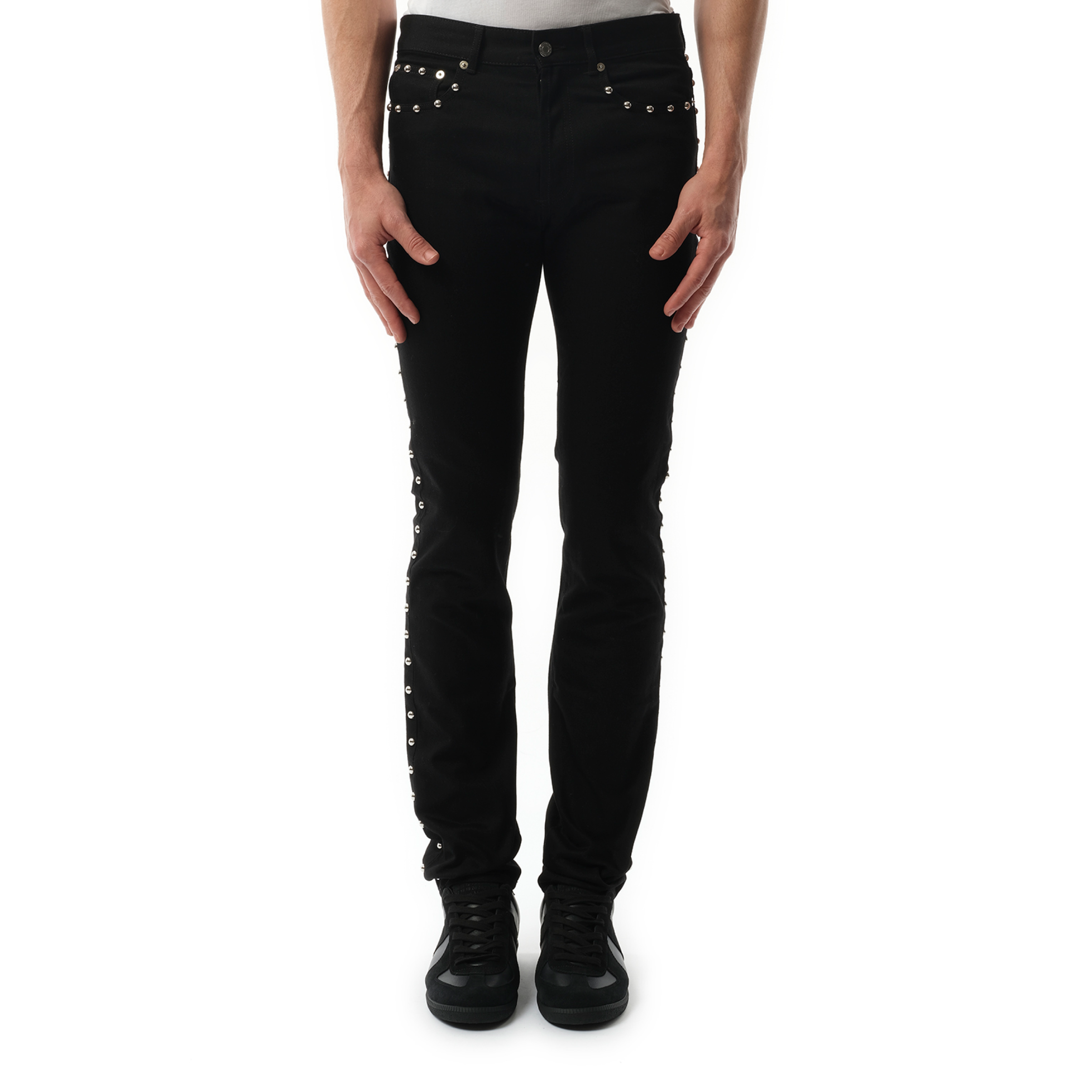 Studded Jeans in Black