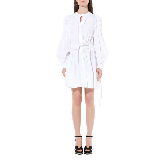 Abito Poplin Dress in White