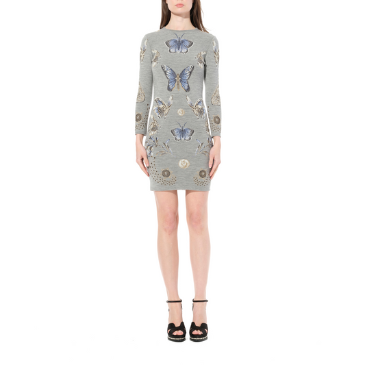 Mini Jacquard Dress in Multicolor