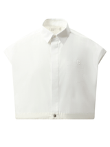 Sacai S Cotton Poplin Shirt in Off White