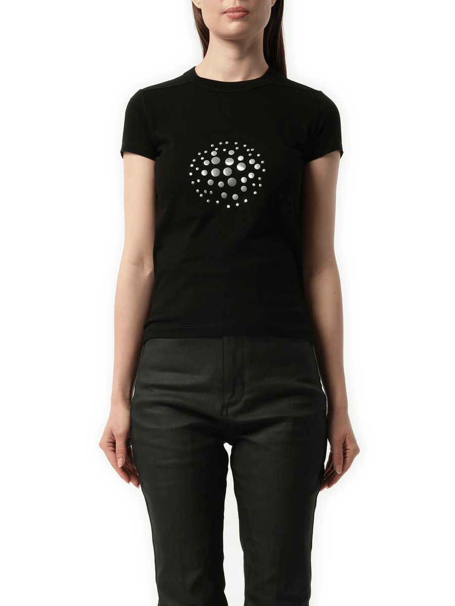 Cropped Orb Level T-Shirt in Black