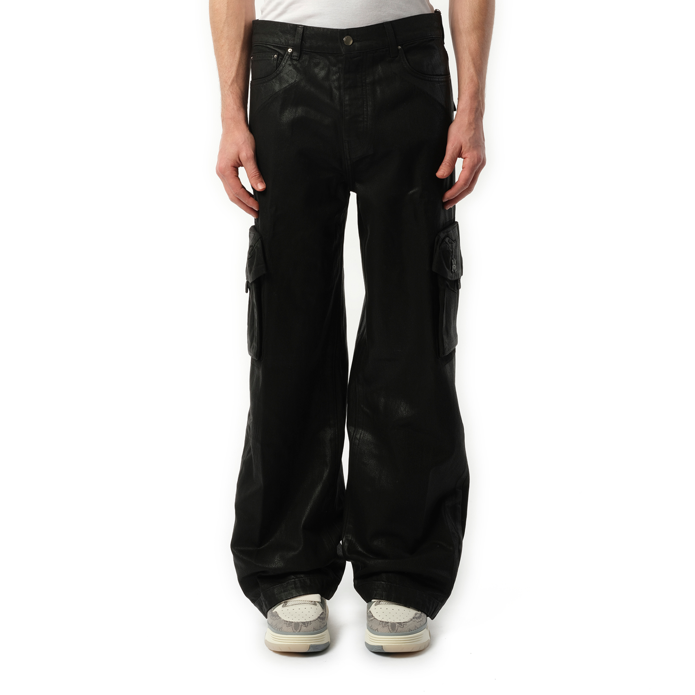 Wax M65 Baggy Cargo Pants in Black OD