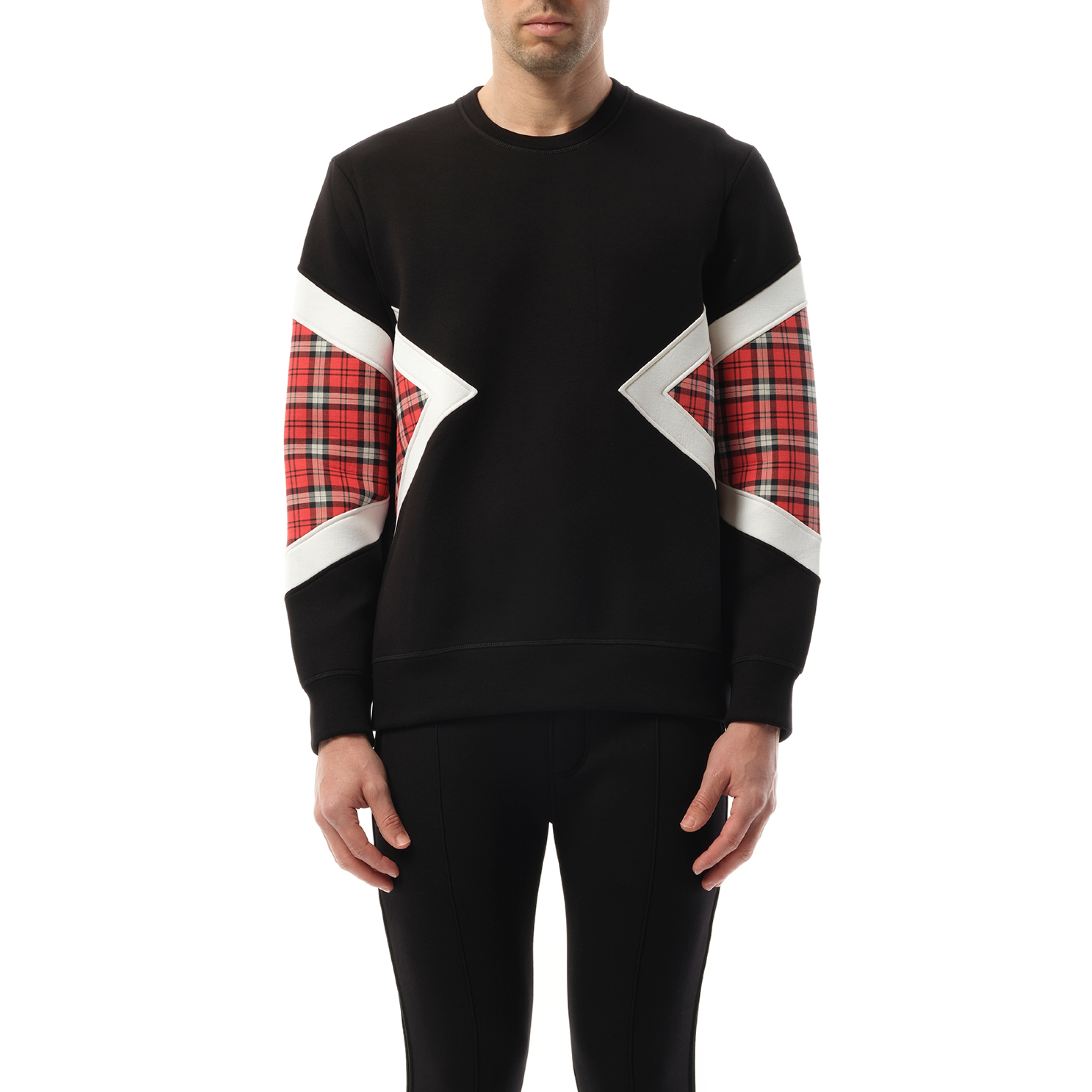 Sweatshirt in Black/Red