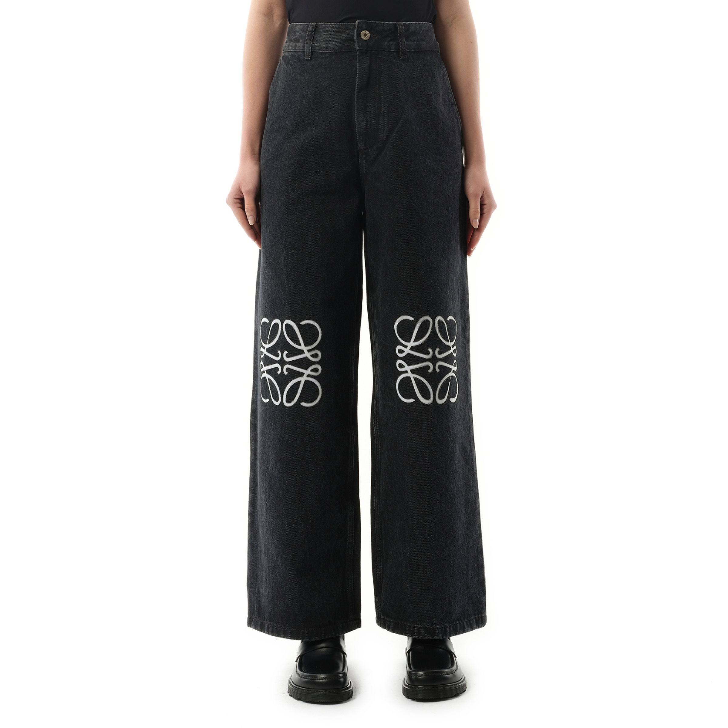 Anagram Baggy Jeans AF in Black