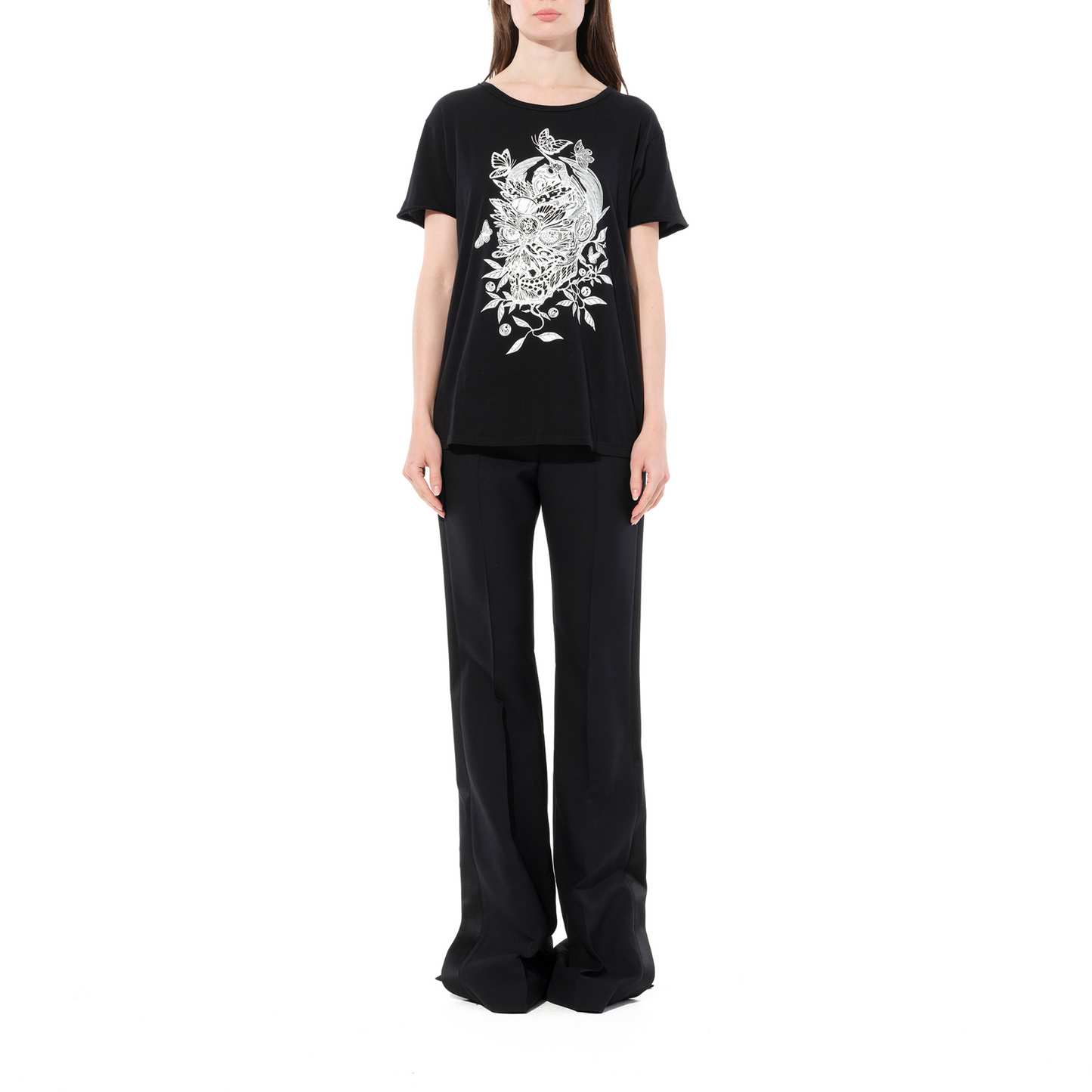 Alexander Mcqueen Skull T-Shirt 437669 Qhz28