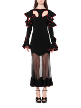Long Sleeve Knit Dress in Black