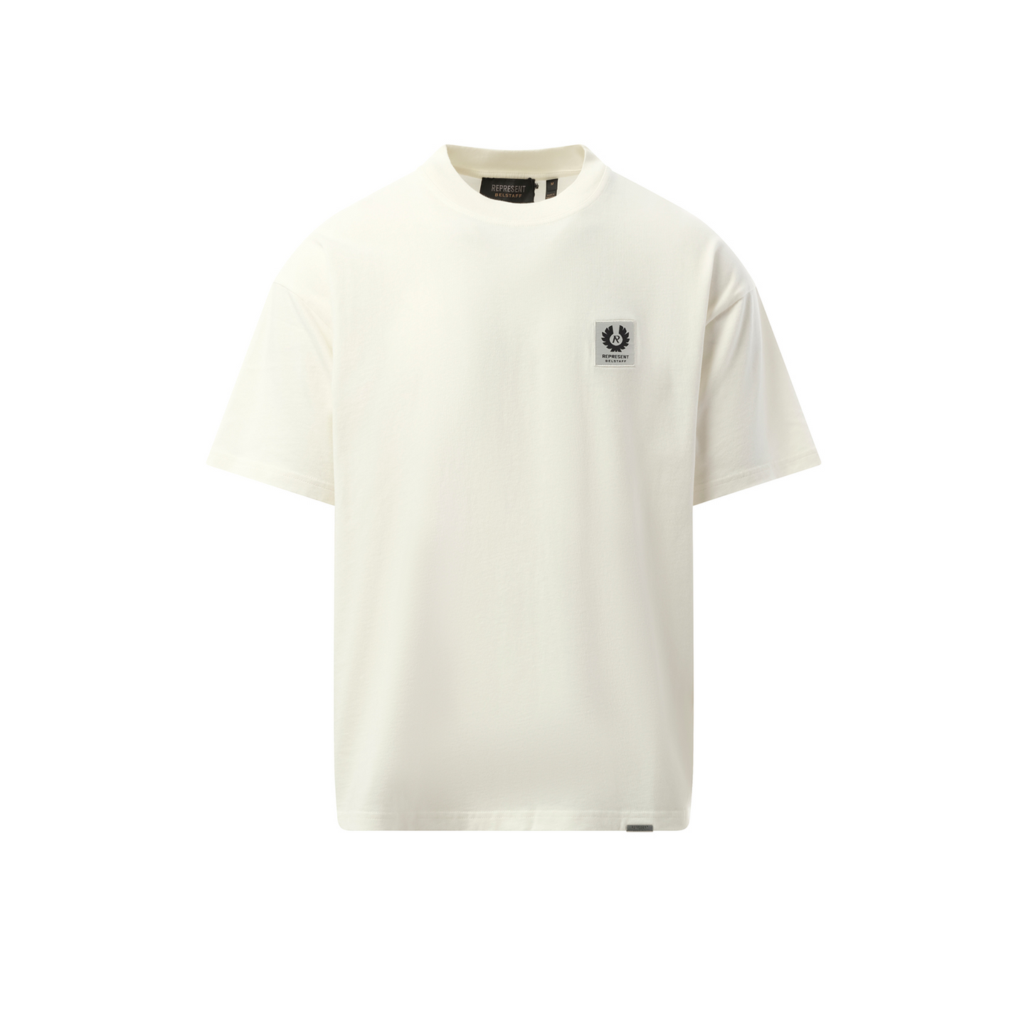 Represent X Belstaff Patch T-Shirt in Flat White