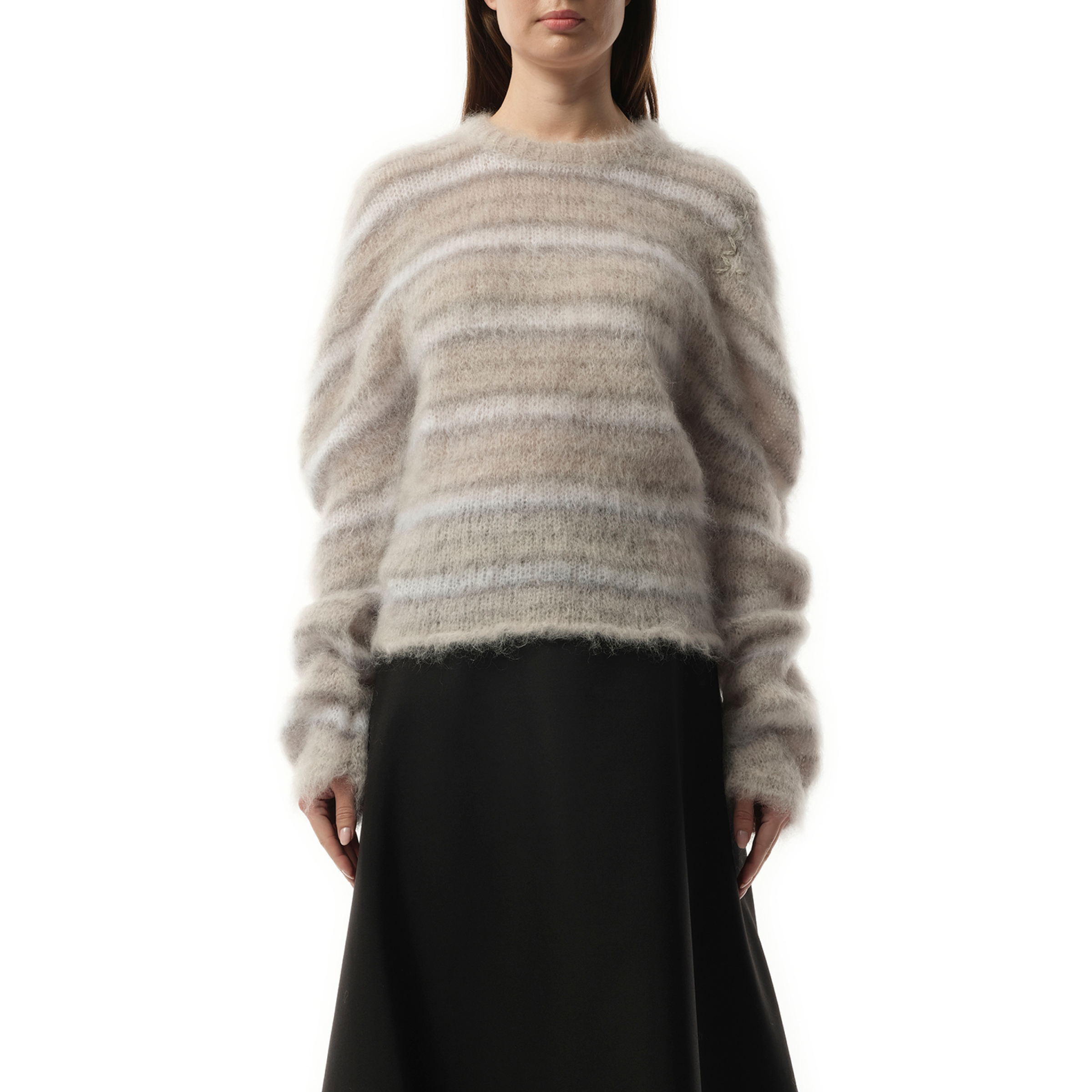 Fuzzy Wuzzy Brushed Sweater in Tonic