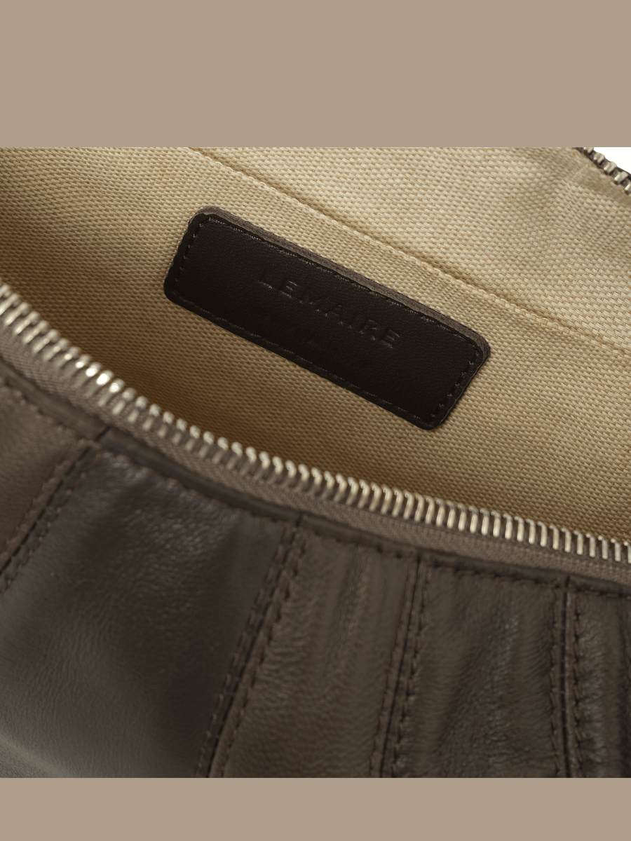 Lemaire Fortune Croissant Bag in Mink