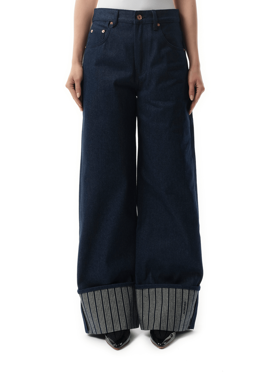 Le De-Nimes Large in Navy/Navy Stripe