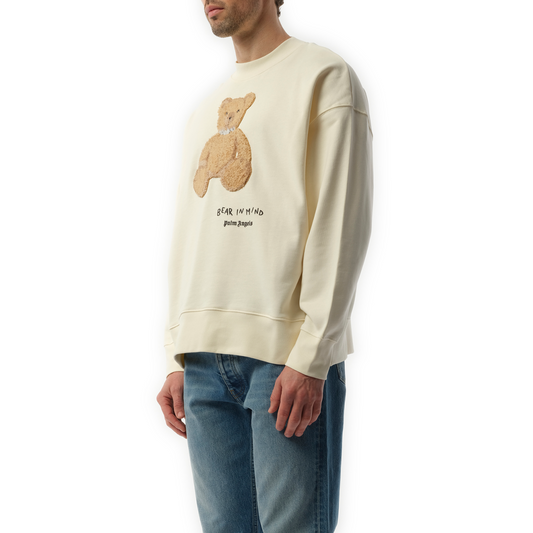 Bear in Mind Sweatshirt in Off White/Brown