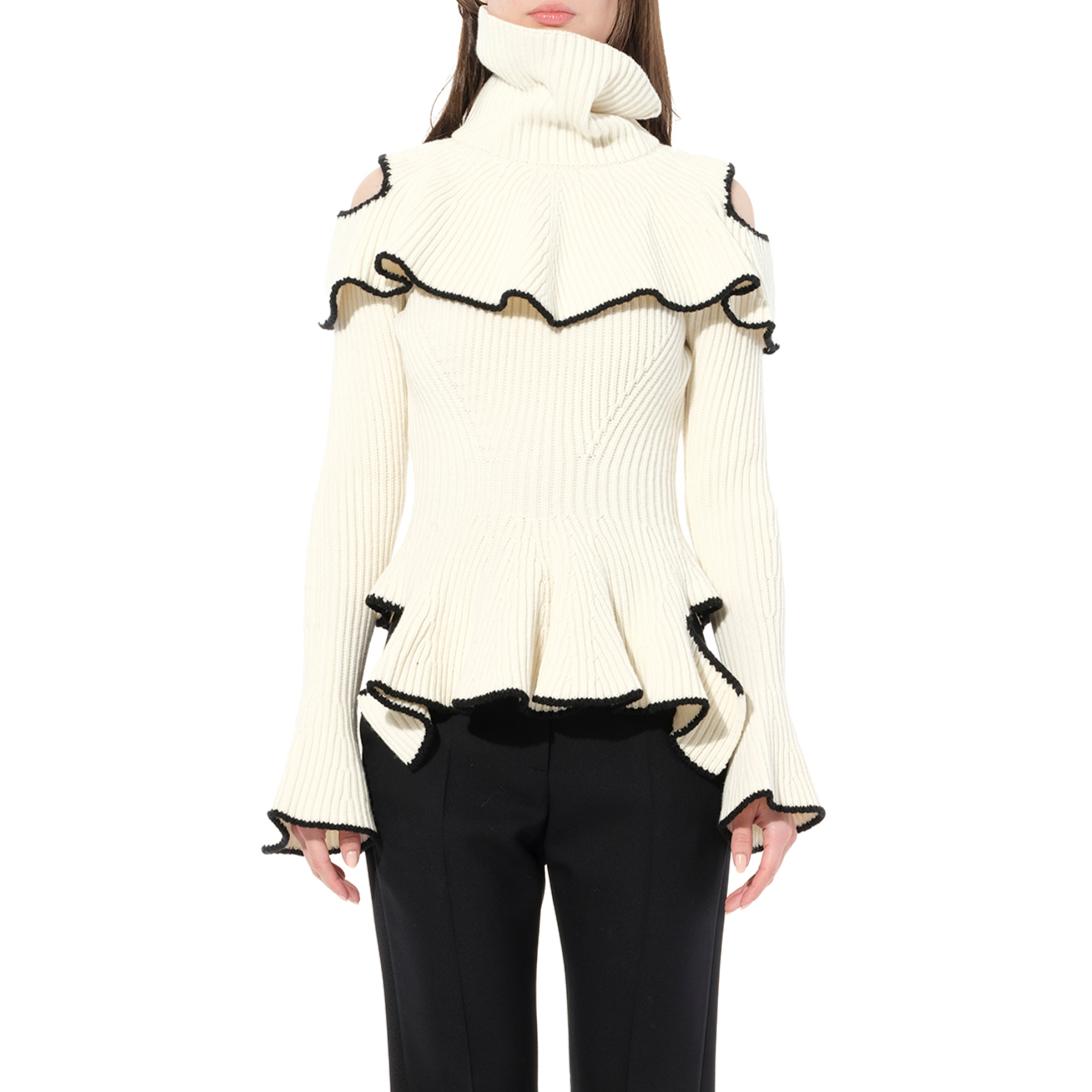 T/Neck Knitwear in Ivory